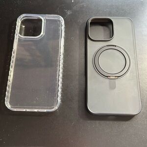 iPhone 16 pro max cases 

New Clear case 
Black MagSafe case
No shipping